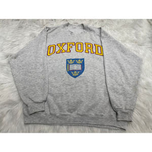 VTG Oxford University College Pullover Sweatshirt Vintage Sweater Sz L